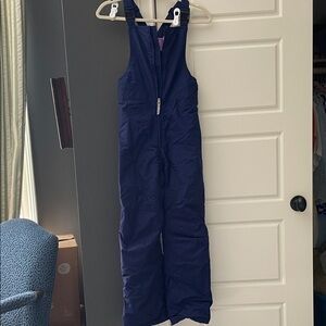 Lands' End Navy Blue Kids Snow Bib One-Piece